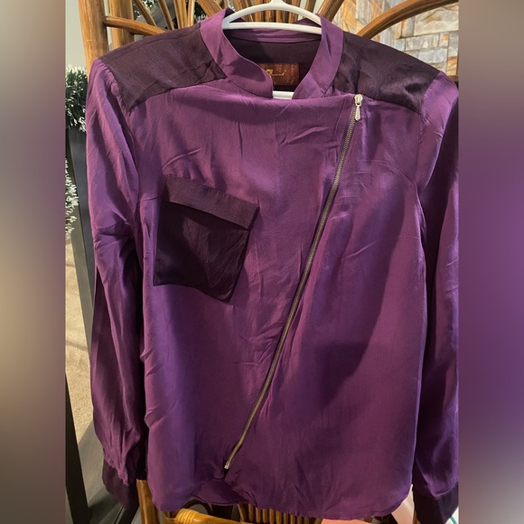 7 For All Mankind Silk Blouse - Picture 3 of 6